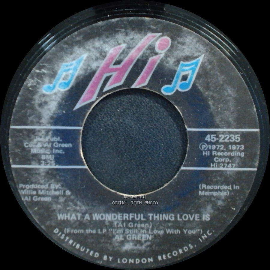 Al Green - What A Wonderful Thing Love Is / Call Me (Come Back Home) side A