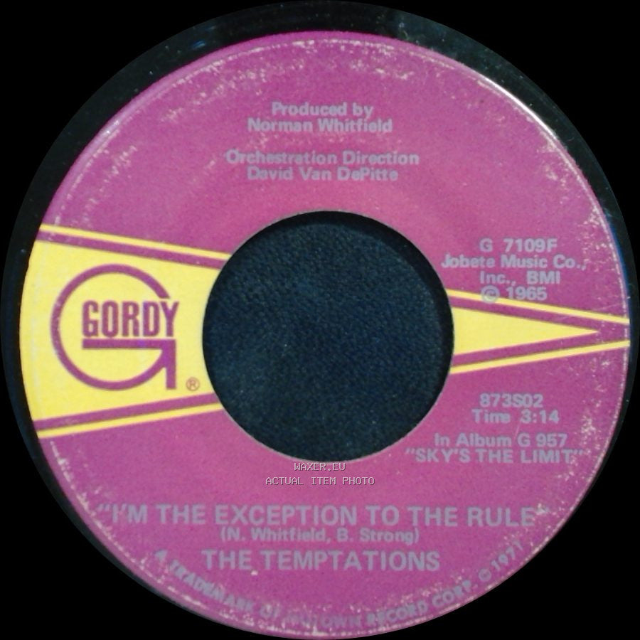 The Temptations - I'm The Exception To The Rule / It's Summer side A