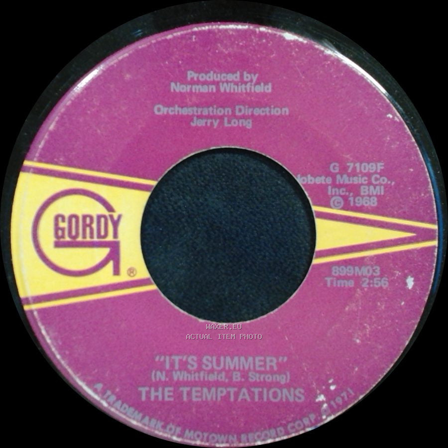 The Temptations - I'm The Exception To The Rule / It's Summer side B