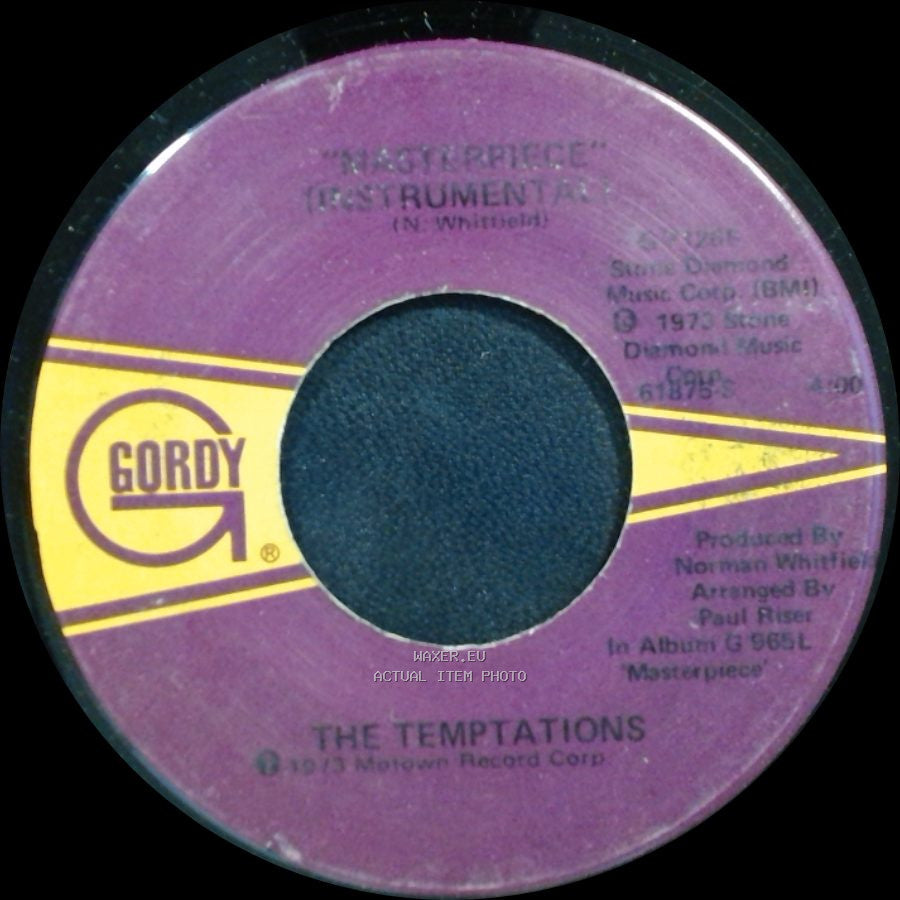 The Temptations - Masterpiece (Instrumental) / Masterpiece (Vocal) side A