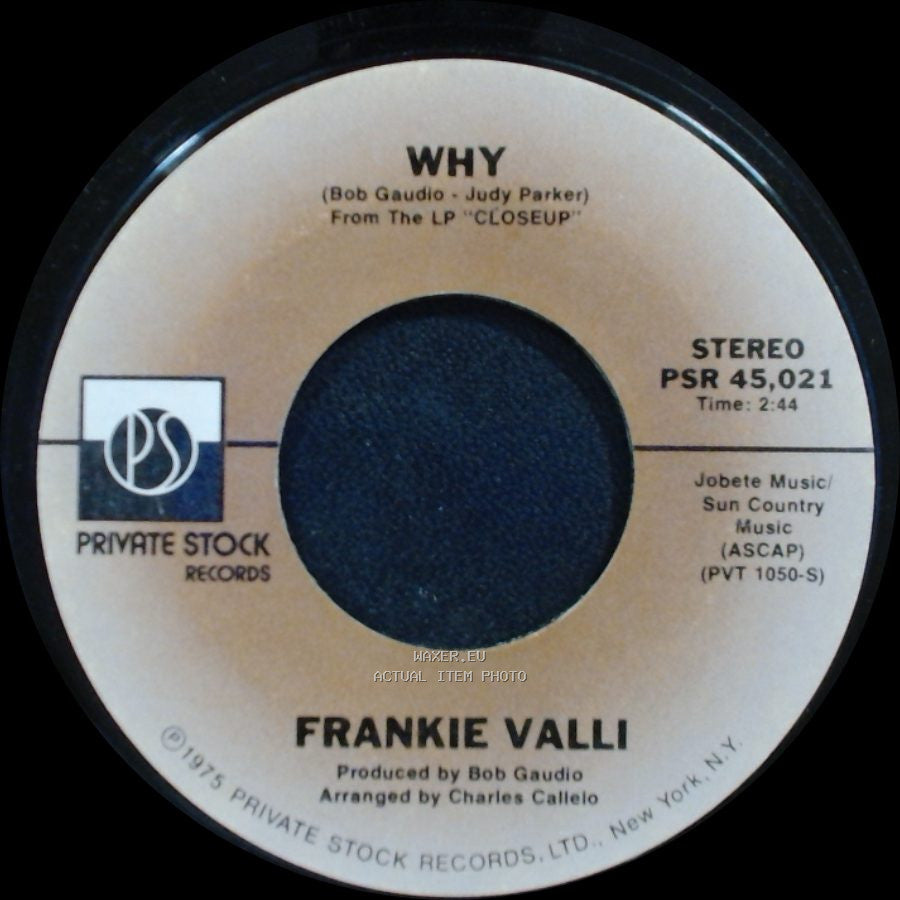 Frankie Valli - Why / Swearin' To God side A
