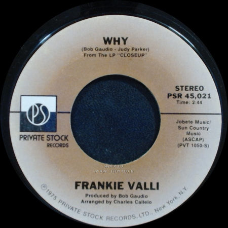 Frankie Valli - Why / Swearin' To God side A