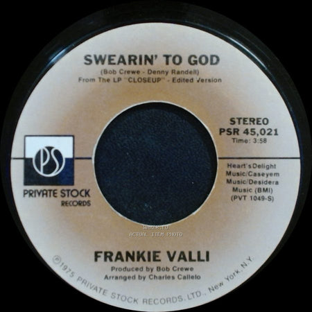 Frankie Valli - Why / Swearin' To God side B
