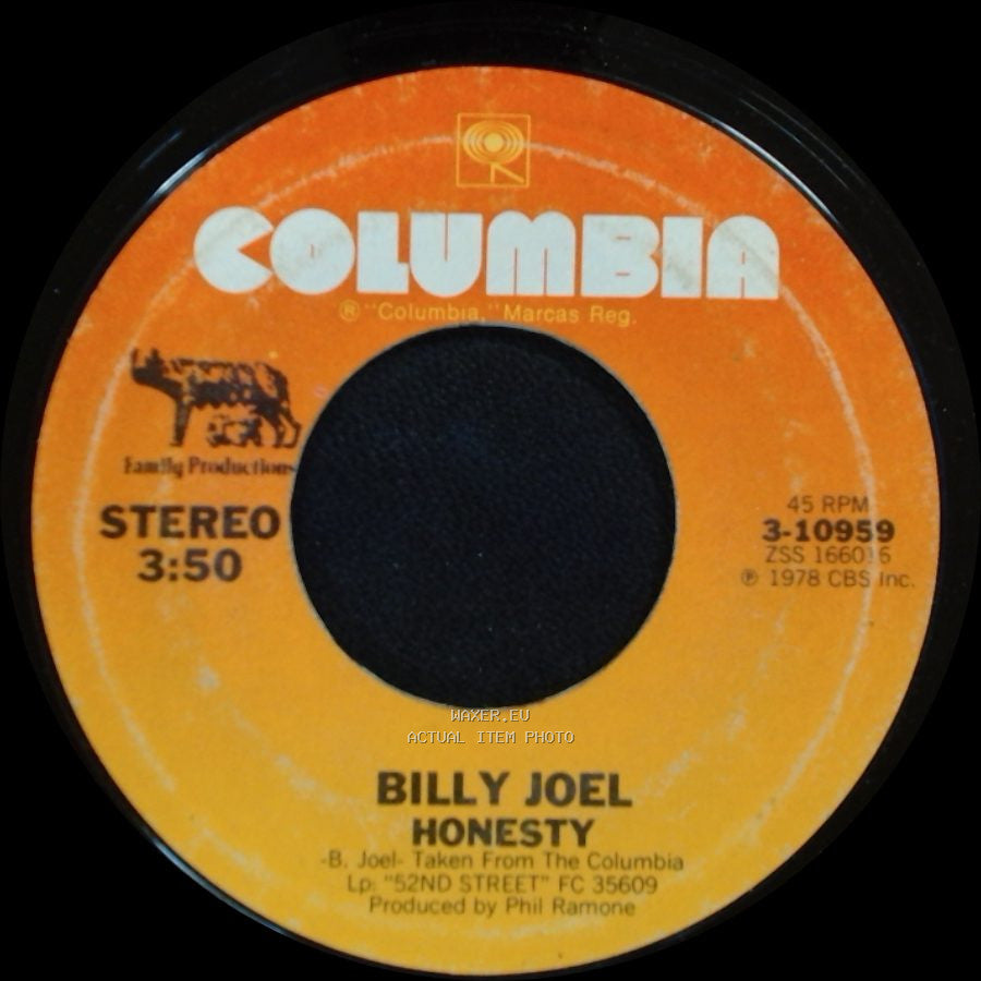 Billy Joel - The Mexican Connection / Honesty side B