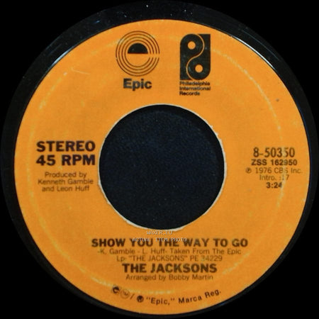 The Jacksons - Blues Away / Show You The Way To Go side B