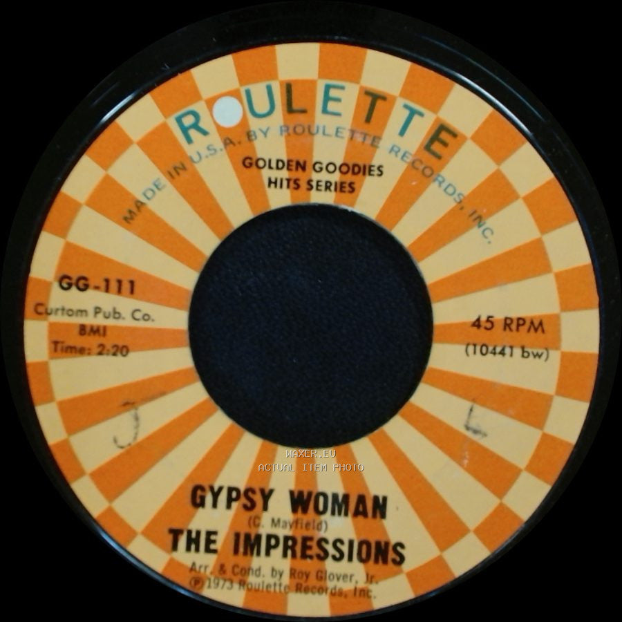 The Impressions - Gypsy Woman / It's All Right side A