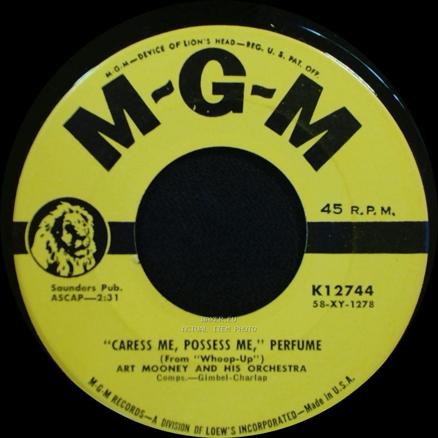 Art Mooney And His Orchestra - Bye Bye Blackbird / Careess Me, Possess Me, Perfume side B