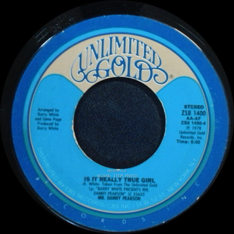 Mr. Danny Pearson - What's Your Sign Girl? / Is It Really True Girl side B