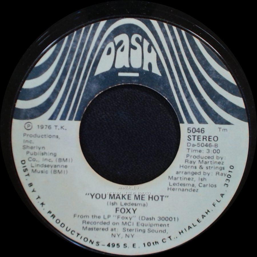 Foxy - Get Off / You Make Me Hot side B