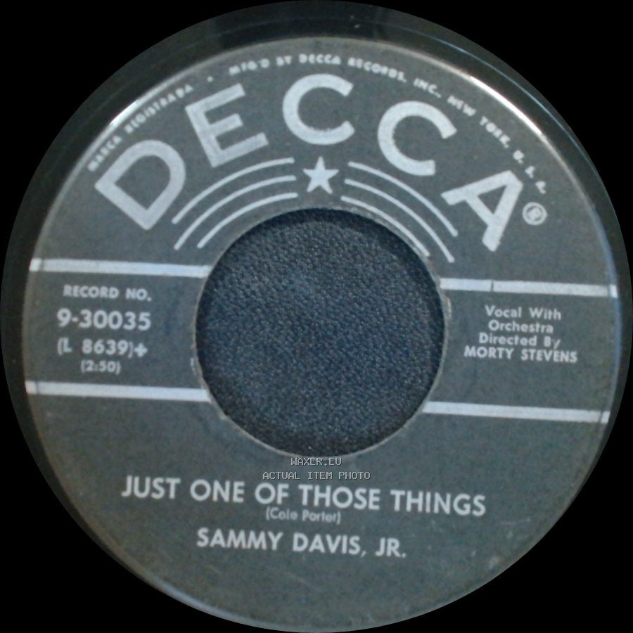 Sammy Davis, Jr. - Earthbound / Just One Of Those Things side B