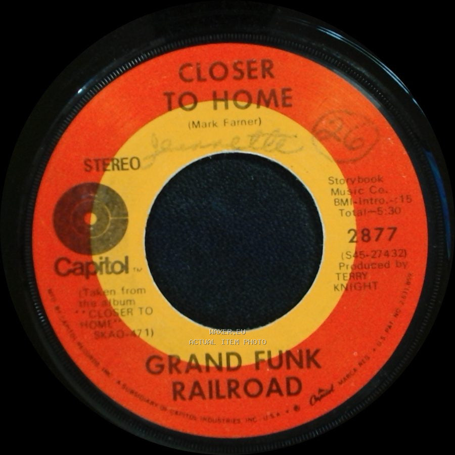 Grand Funk Railroad - Aimless Lady / Closer To Home side B