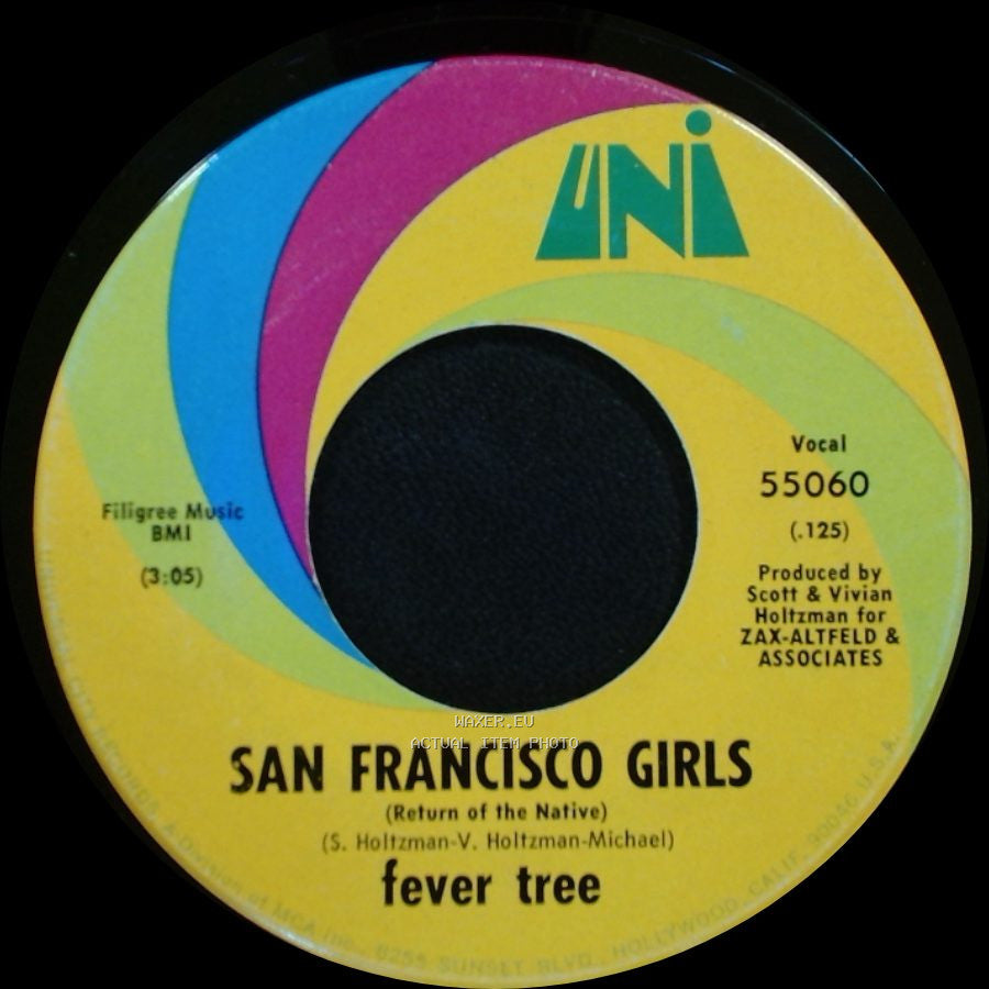 Fever Tree - Come With Me / San Francisco Girls (Return Of The Native) side B