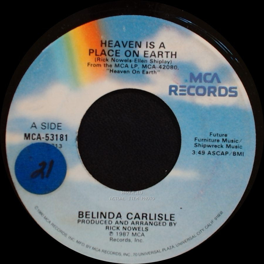 Belinda Carlisle - Heaven Is A Place On Earth / We Can Change side A