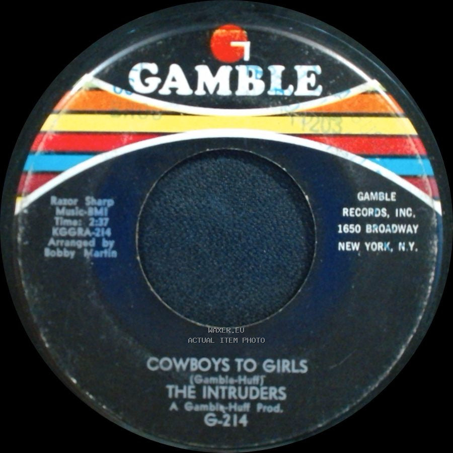 The Intruders - Turn The Hands Of Time / Cowboys To Girls side B
