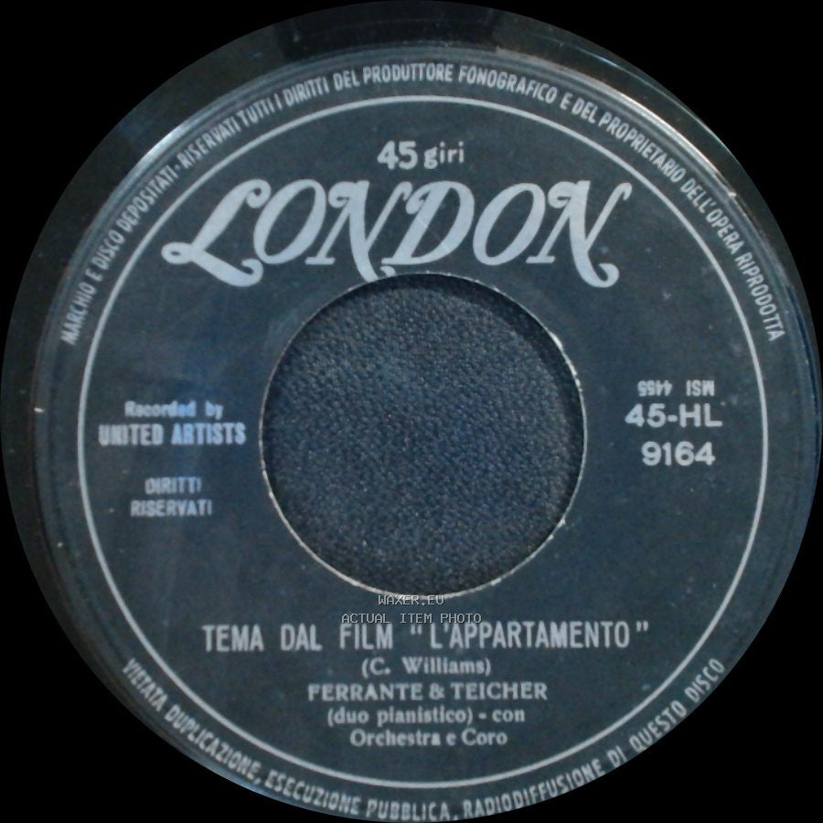 Ferrante & Teicher - Tema Dal Film "L'appartamento" / Lonely Room side A