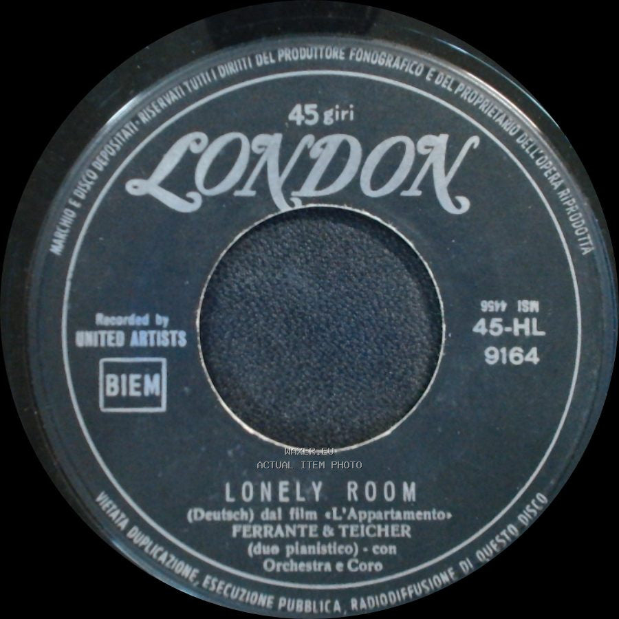 Ferrante & Teicher - Tema Dal Film "L'appartamento" / Lonely Room side B