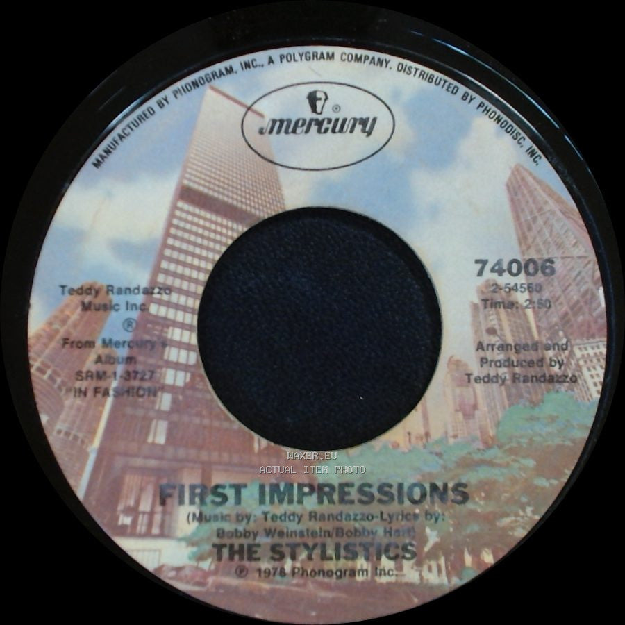The Stylistics - Your Love's Too Good To Be Forgotten / First Impressions side B