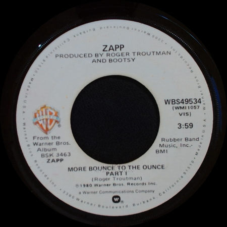 Zapp - More Bounce To The Ounce Part I / More Bounce To The Ounce Part Ii side B