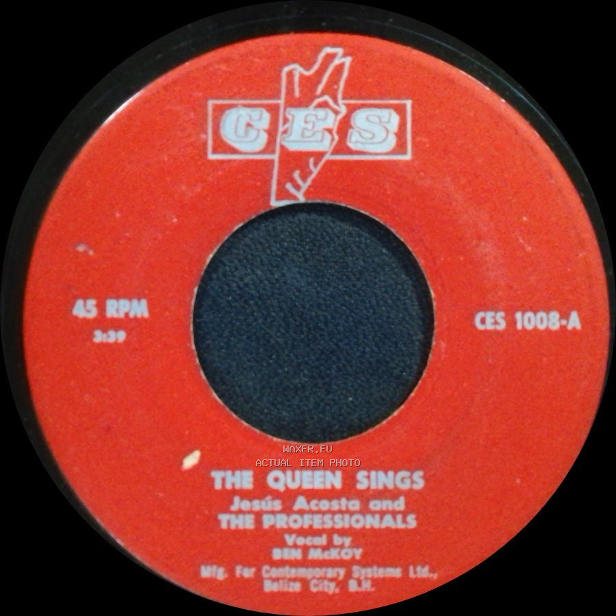 Jesús Acosta And The Professionals - Adios Tony / The Queen Sings side B