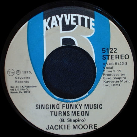 Jackie Moore - Singing Funky Music Turns Me On / Make Me Feel Like A Woman side A