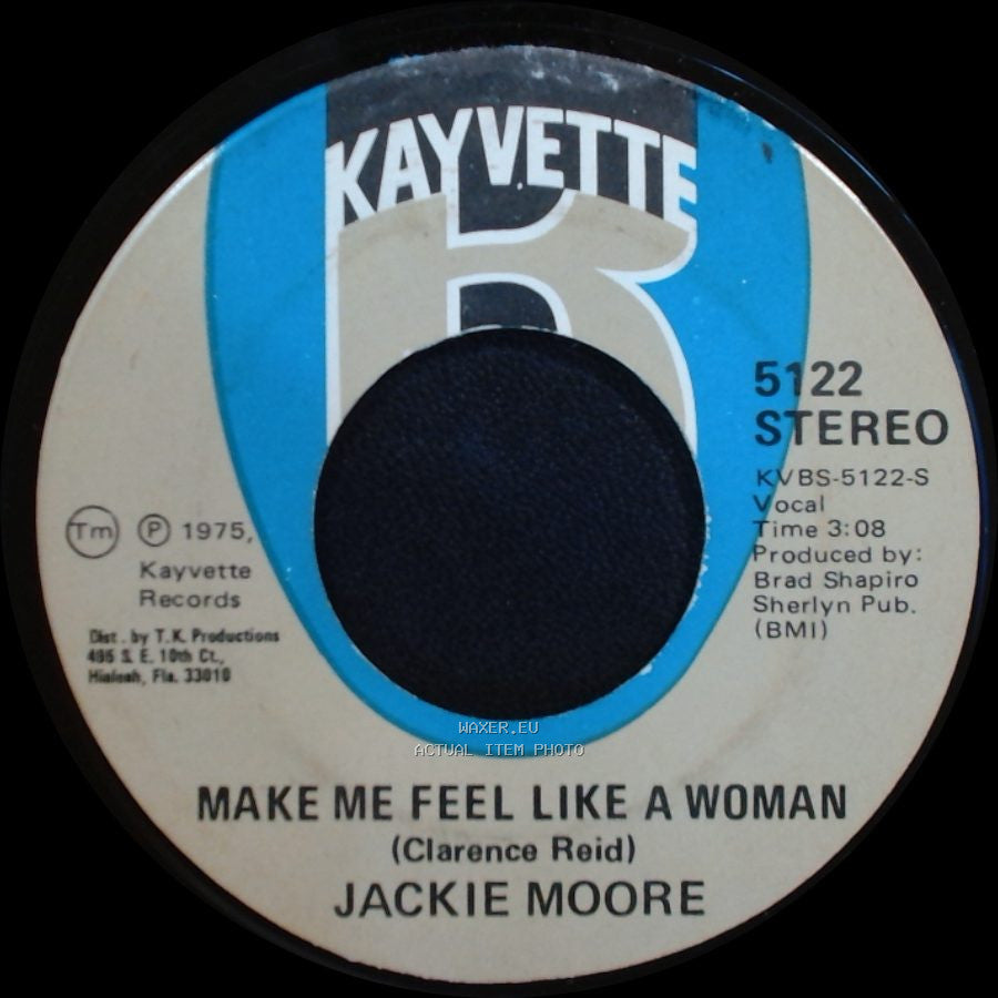 Jackie Moore - Singing Funky Music Turns Me On / Make Me Feel Like A Woman side B