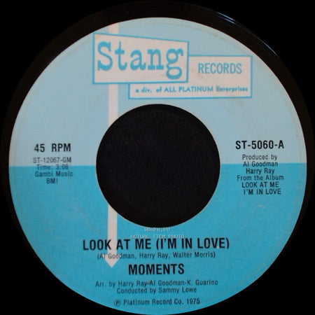Moments - You've Come A Long Way / Look At Me (I'm In Love) side B