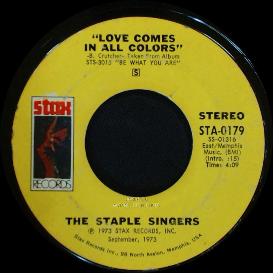 The Staple Singers - If You're Ready (Come Go With Me) / Love Comes In All Colors side B