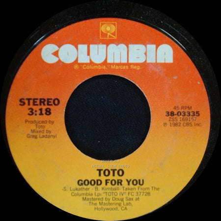 Toto - Good For You / Africa side A