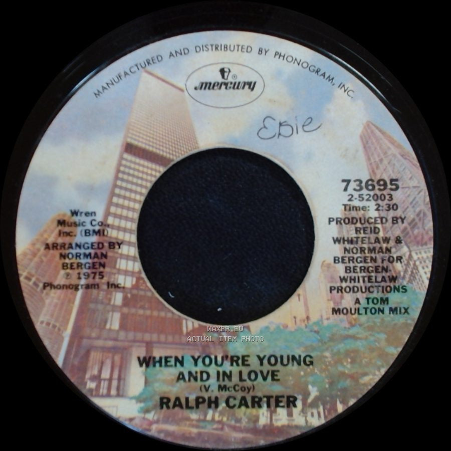 Ralph Carter - When You're Young And In Love (Disco Version) / When You're Young And In Love side B