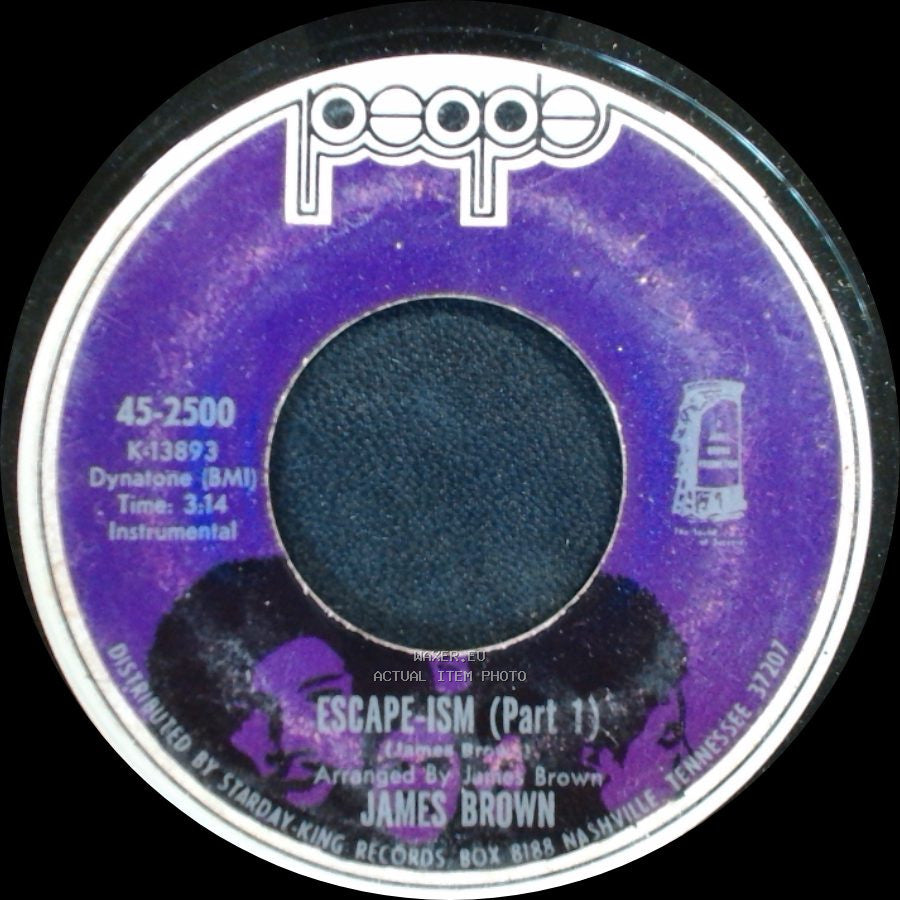 James Brown - Escape-Ism (Part 1) / Escape-Ism (Part 2 & 3) side A