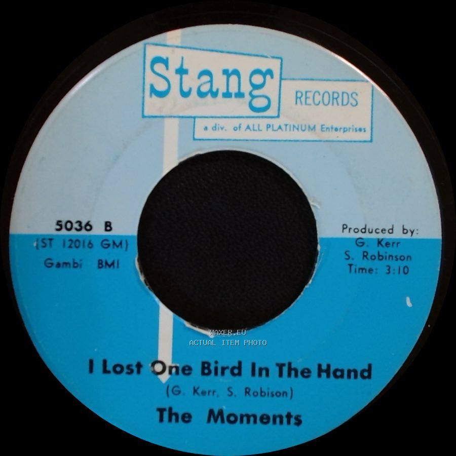 The Moments - Thanks A Lot / I Lost One Bird In The Hand side B
