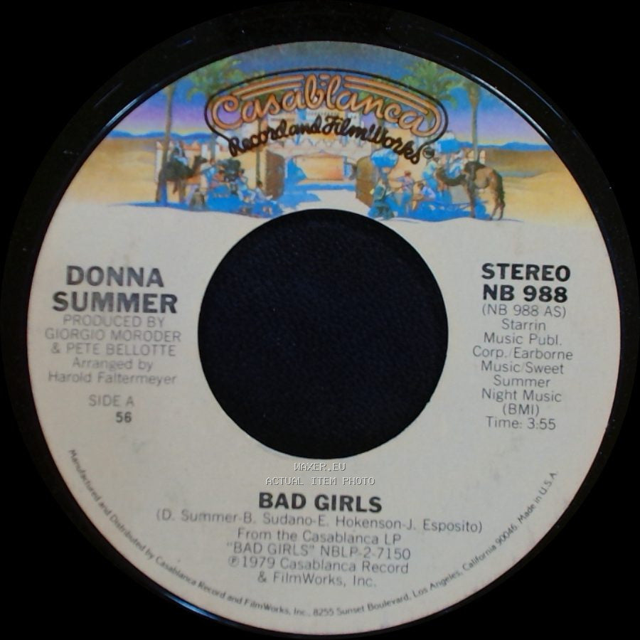 Donna Summer - Bad Girls / On My Honor side A