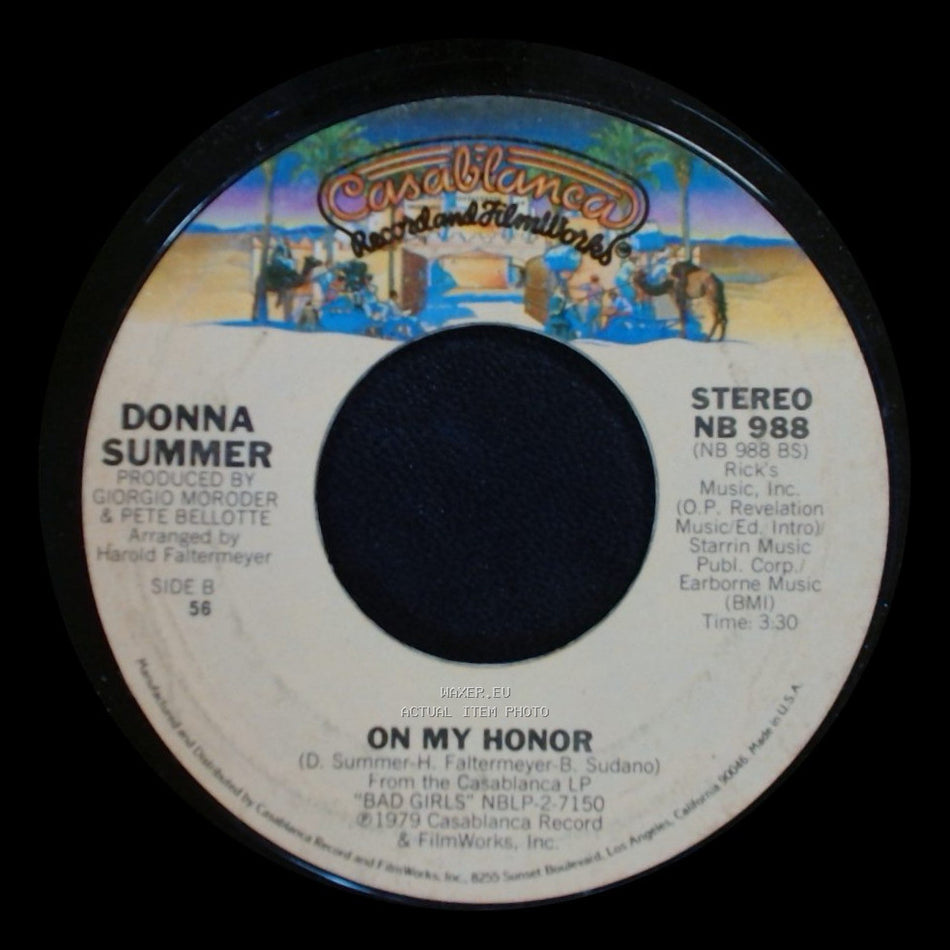 Donna Summer - Bad Girls / On My Honor side B