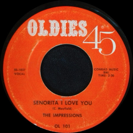 The Harp-Tones / The Impressions - Sunday Kind Of Love / Senorita I Love You side B