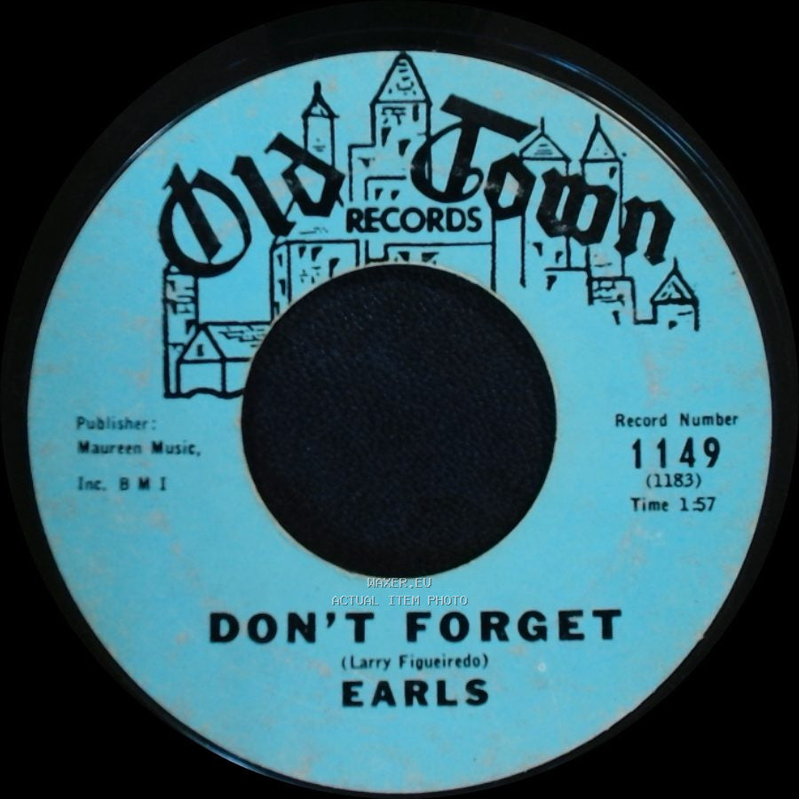 Earls - I Believe / Don't Forget side B