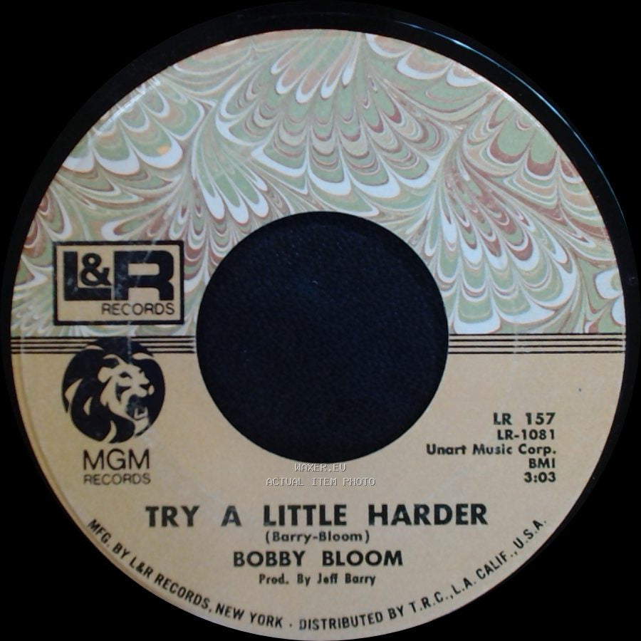 Bobby Bloom - Try A Little Harder / Montego Bay side A