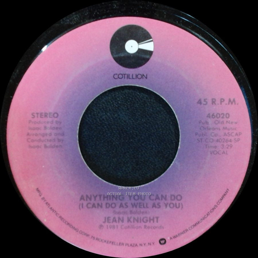Jean Knight & Premium / Jean Knight - You Got The Papers (But I Got The Man) / Anything You Can Do (I Can Do As Well As You) side B