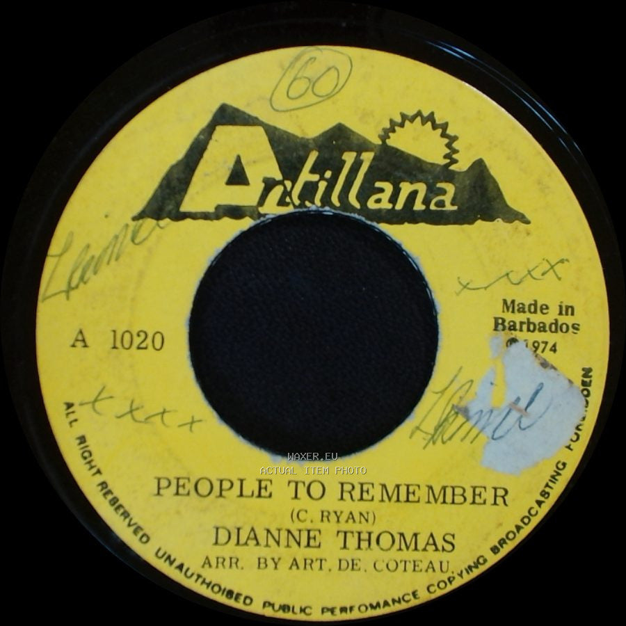 Dianne Thomas - Leh Me Go / People To Remember side B