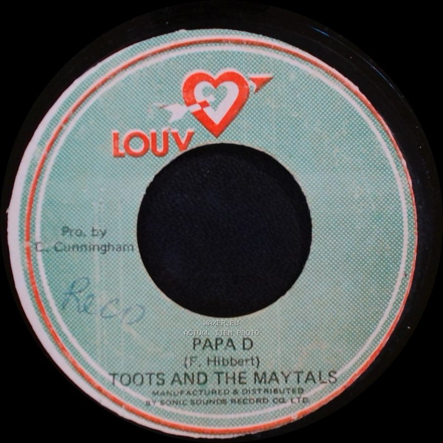 Toots And The Maytals - Papa D / Papa D side B