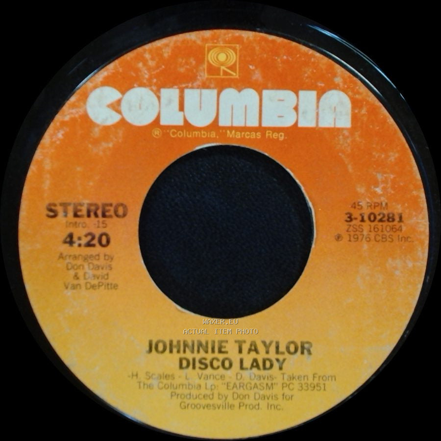 Johnnie Taylor - You're The Best In The World / Disco Lady side B