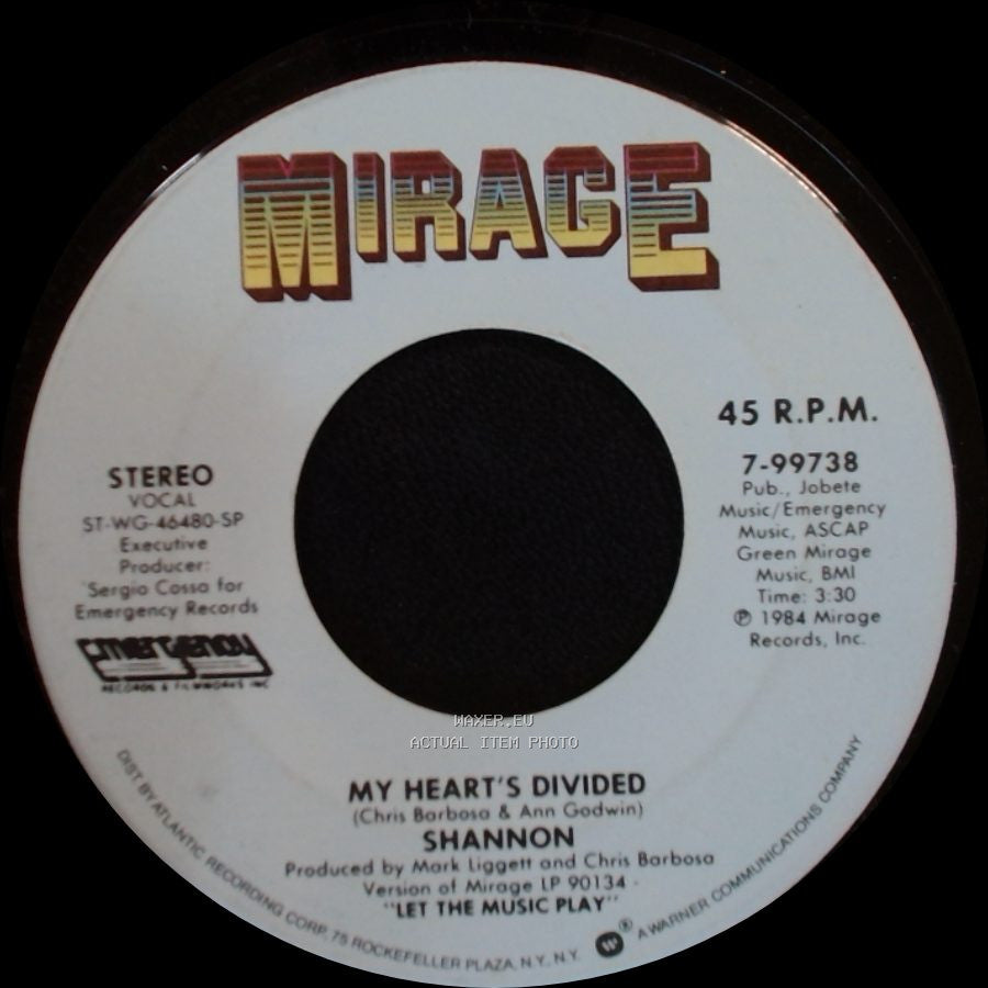 Shannon - Someone Waiting Home / My Heart's Divided side B