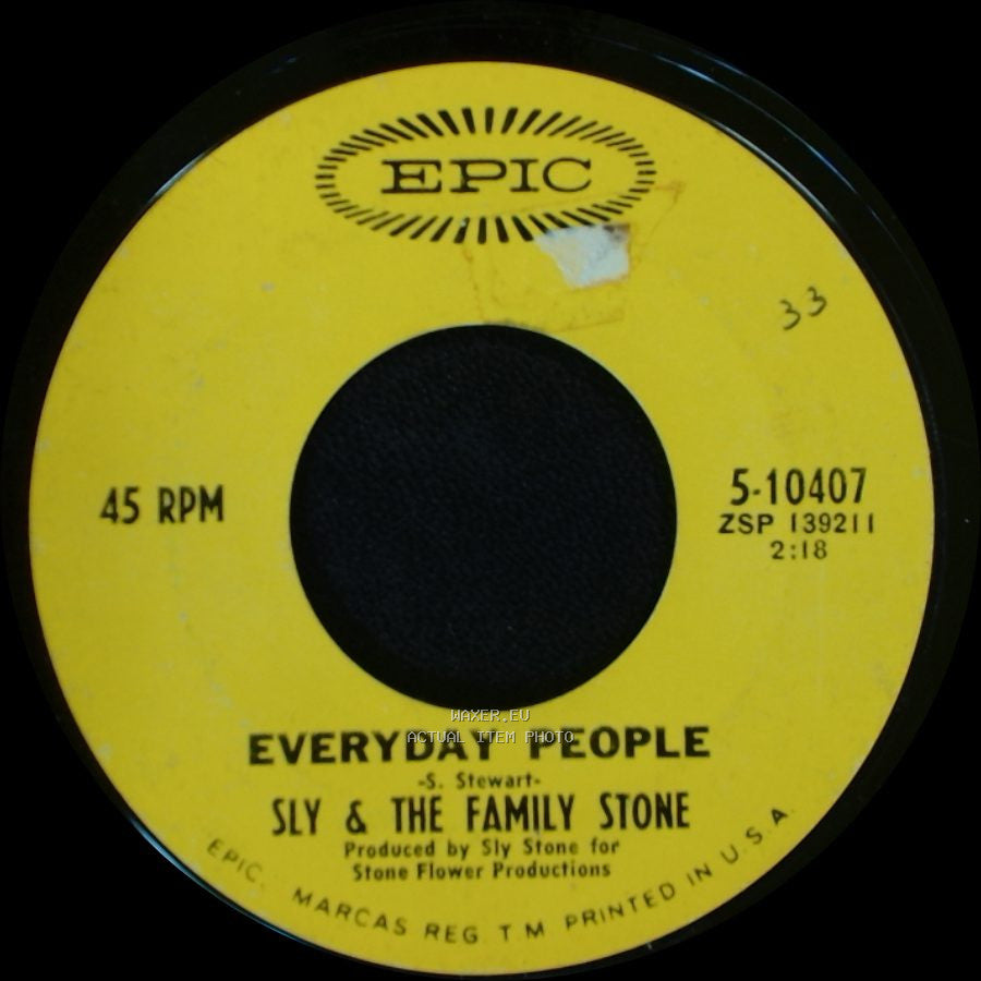 Sly & The Family Stone - Everyday People / Sing A Simple Song side A