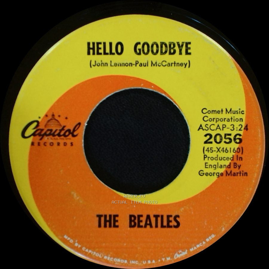 The Beatles - I Am The Walrus / Hello Goodbye side B