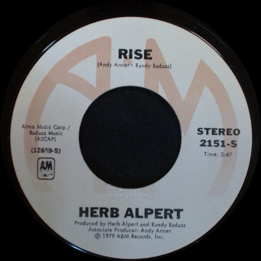 Herb Alpert - Aranjuez (Mon Amour) / Rise side B