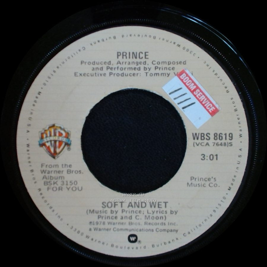 Prince - So Blue / Soft And Wet side B