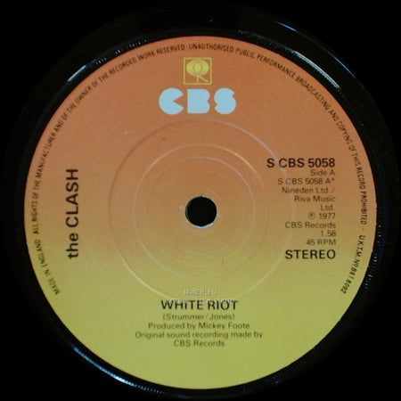 The Clash - White Riot / 1977 side A