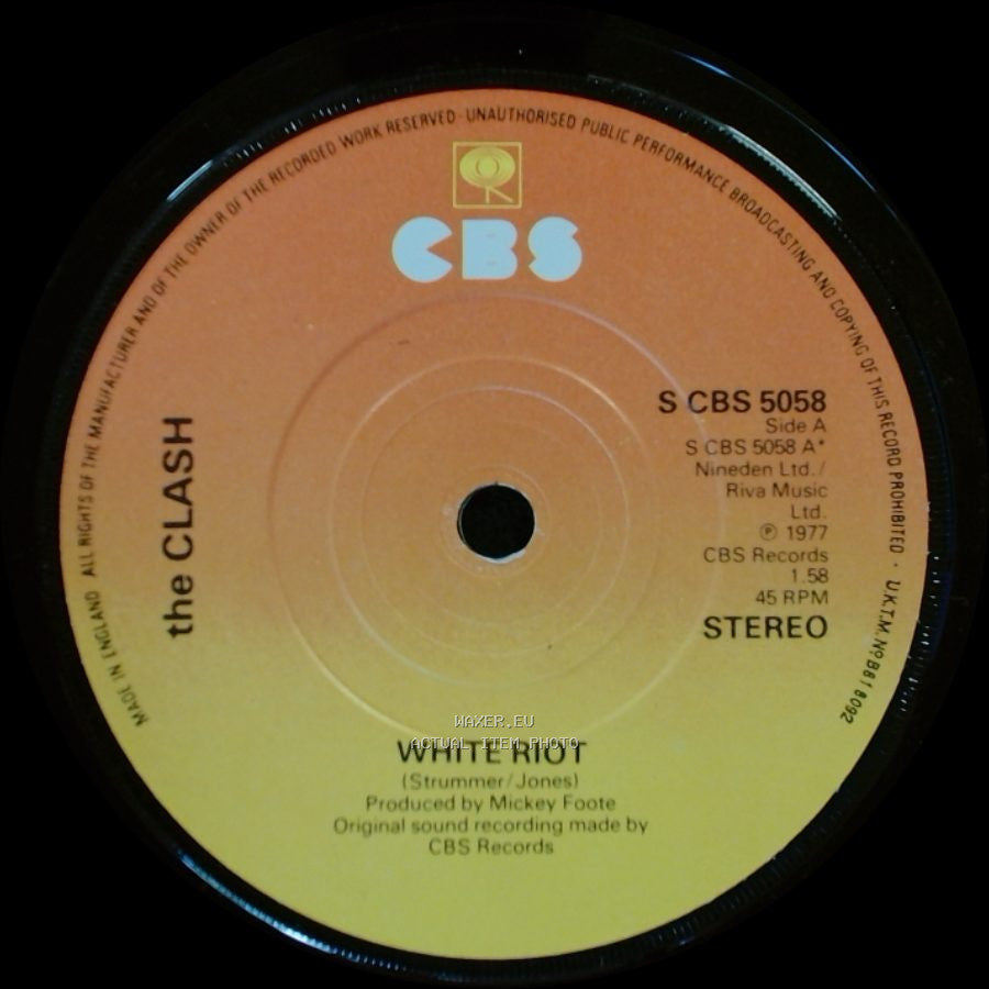 The Clash - White Riot / 1977 side A