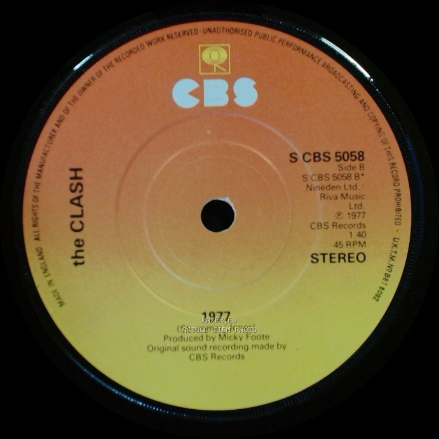 The Clash - White Riot / 1977 side B