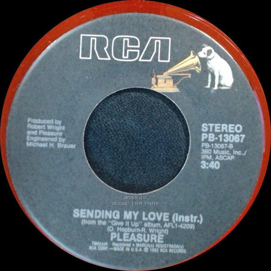Pleasure - Sending My Love (Instr.) / Sending My Love side A