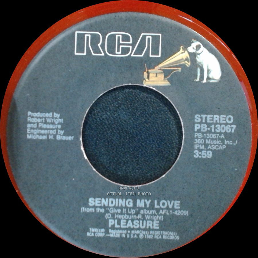 Pleasure - Sending My Love (Instr.) / Sending My Love side B